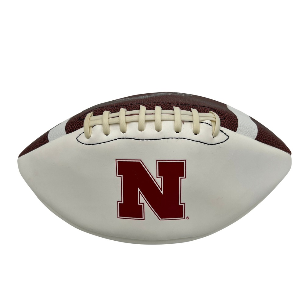 Adidas Nebraska Cornhuskers Official Size Football White Panel NCAA